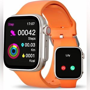 Sports Smart Watch, iOS/Android, Bluetooth, Heart & Fitness Tracker, Waterproof